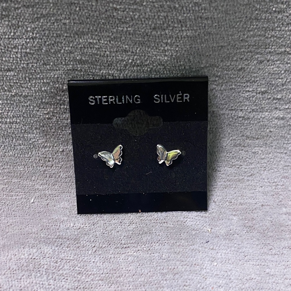 Sterling Silver Butterfly Earrings